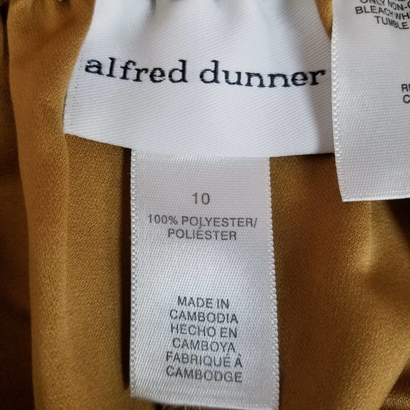 Alfred Dunner Tan Grandma Coastal Soft Straight Leg Pants Tik Tok - Picture 8 of 9